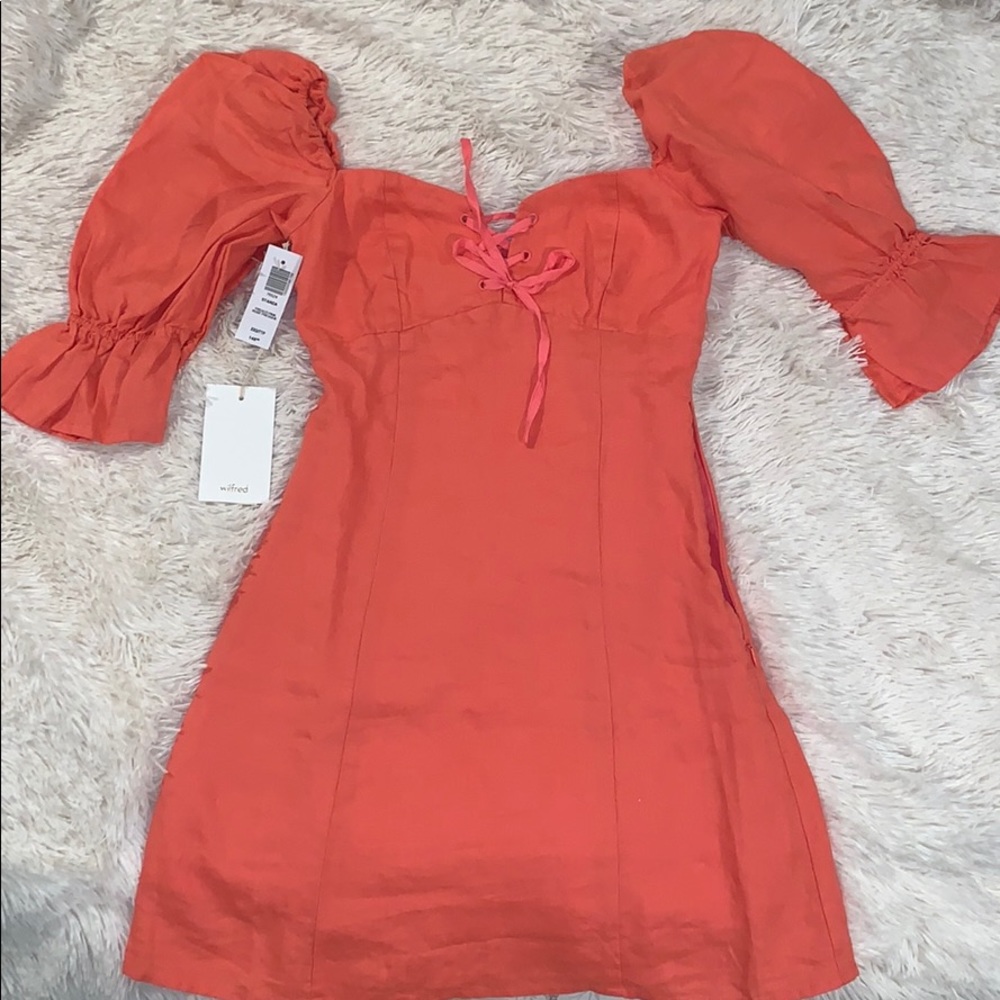 Aritzia Coral sundress